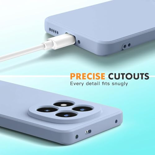 Image of Elzzi Silicon Case Cover Compatible with Mi Redmi Note 14 Pro Back Cover with Upgraded Square Edges for Camera Protection Shockproof Flexible Matte Liquid Silicone Mobile Phone Case - Carolina