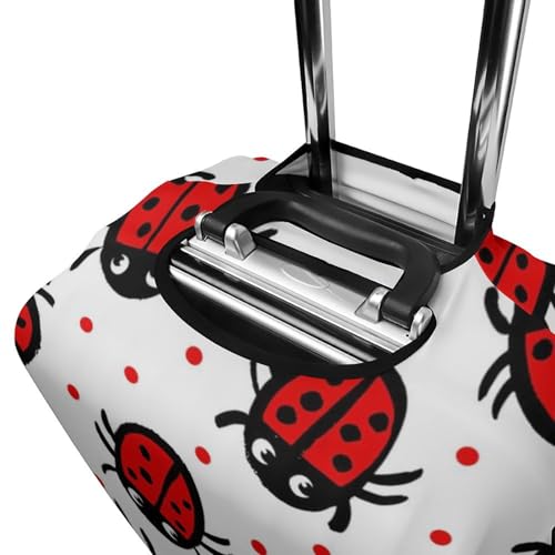 Ladybugs Travel Luggage Cover Protector, Washable Suitcase Protector Anti-scratch Spandex Baggage Covers Fits S 5