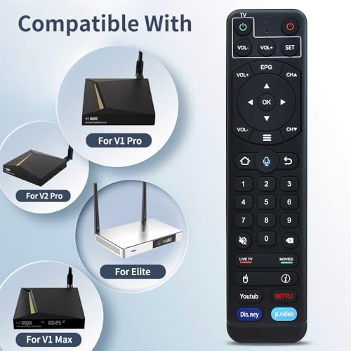 Télécommande vSeeBox de remplacement V2 Pro pour modèles V1 V2 Elite Max - 2