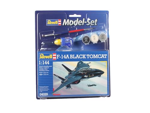 Revell - Maqueta Modelo Set F-14A Black Tomcat, Escala 1:144 (64029)