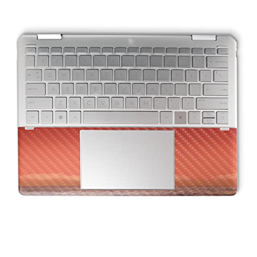 Image of MightySkins Carbon Fiber Skin Compatible with HP Spectre x360 14 inch (2022) Full Wrap Kit - Red Horizon | Protective, Durable Textured Carbon Fiber Finish | Easy to Apply | Made in The USA
