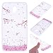 Produktbild Everainy Kompatibel für Samsung Galaxy J7 2018 Hülle Silikon Durchsichtig Muster Ultradünn Handyhülle Stoßstange Cover für Galaxy J7 2018 Gummi Hüllen Stoßfest Transparent Bumper (Pinke Blume)