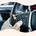 Joytezz Steering Wheel Charm Accessory Starfish Peral Pendant Car Decor Rearview Mirror Hanging Charm Women Teen Girl Gifts Gold