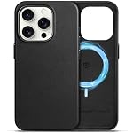 SHIELDON – SHIELDON Lederhülle für iPhone 15 Pro 6,1" 5G 2023, Schwarz