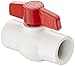 Hayward QVC1007TSEW Series QVC Compact Ball Valve, Threaded End, White, 3/4" Size