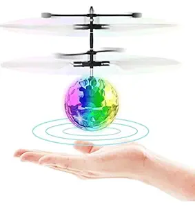 Flying Helicopter Toy with Motion Hand Sensor Colorful Light Game for Little Children Boys Girls, Multicolor