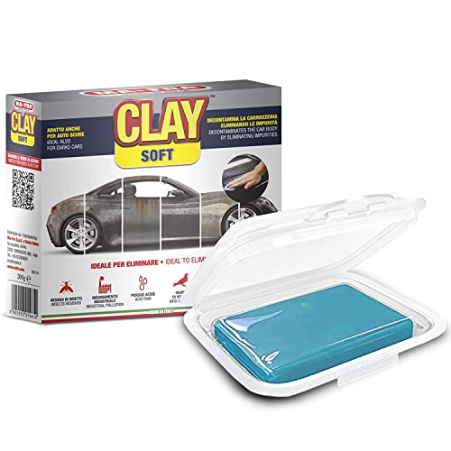 Clay Bar Soft Mafra décontaminante pour éliminer les rugosités des voitures sombres
