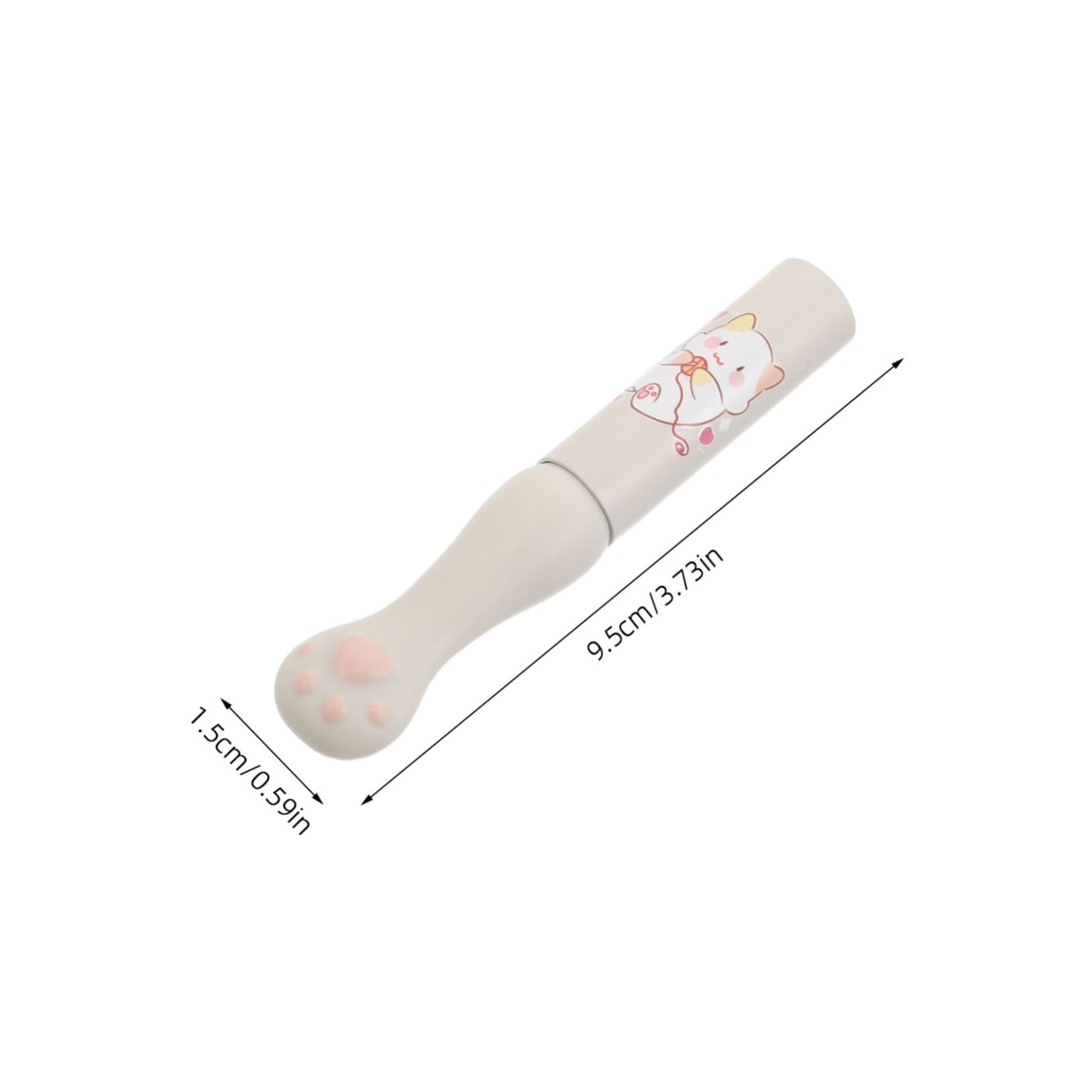 Healeved Makeup Brushes Cute Lip Brush with Silicone Cover Lip Applicator Reusable