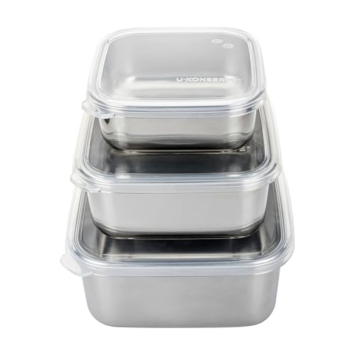 U Konserve Stainless Steel Nested Trio Food Storage Container...