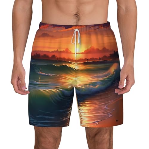 Short de bain pour homme Sunset Seaside : le maillot idéal pour vos après-midis à la plage