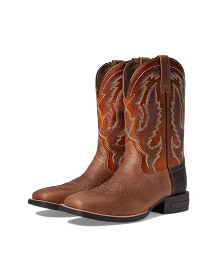 ARIAT ARIAT Men's Steadfast Western Boot - Western Brown/Fall Orange, 12 Medium