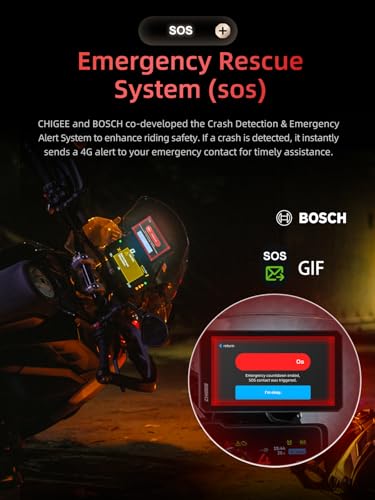 Image of CHIGEE AIO-6 LTE 4G Motorcycle GPS Navigation with 6 inch Display, Smart Geo-Fence Security,SOS,2000nits,Motorcycle Carplay Android Auto, Real-time alerts, Electronic Fence, IP69 Waterproof