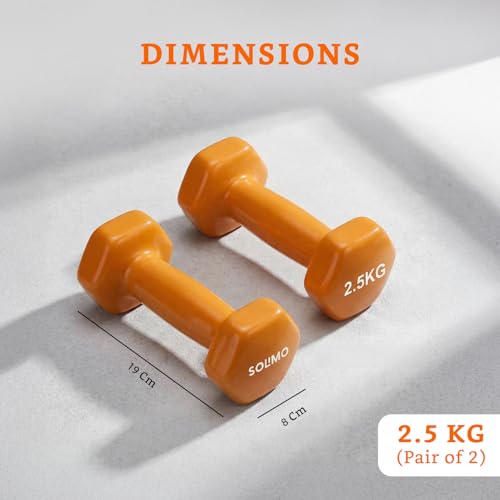 Image of Amazon Brand - Solimo Vinyl Dumbbell