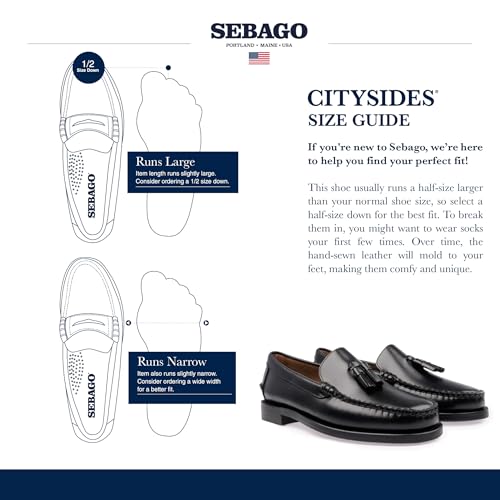 Sebago Men's Classic Will Loafer Shoes, Black - 12 Regular3