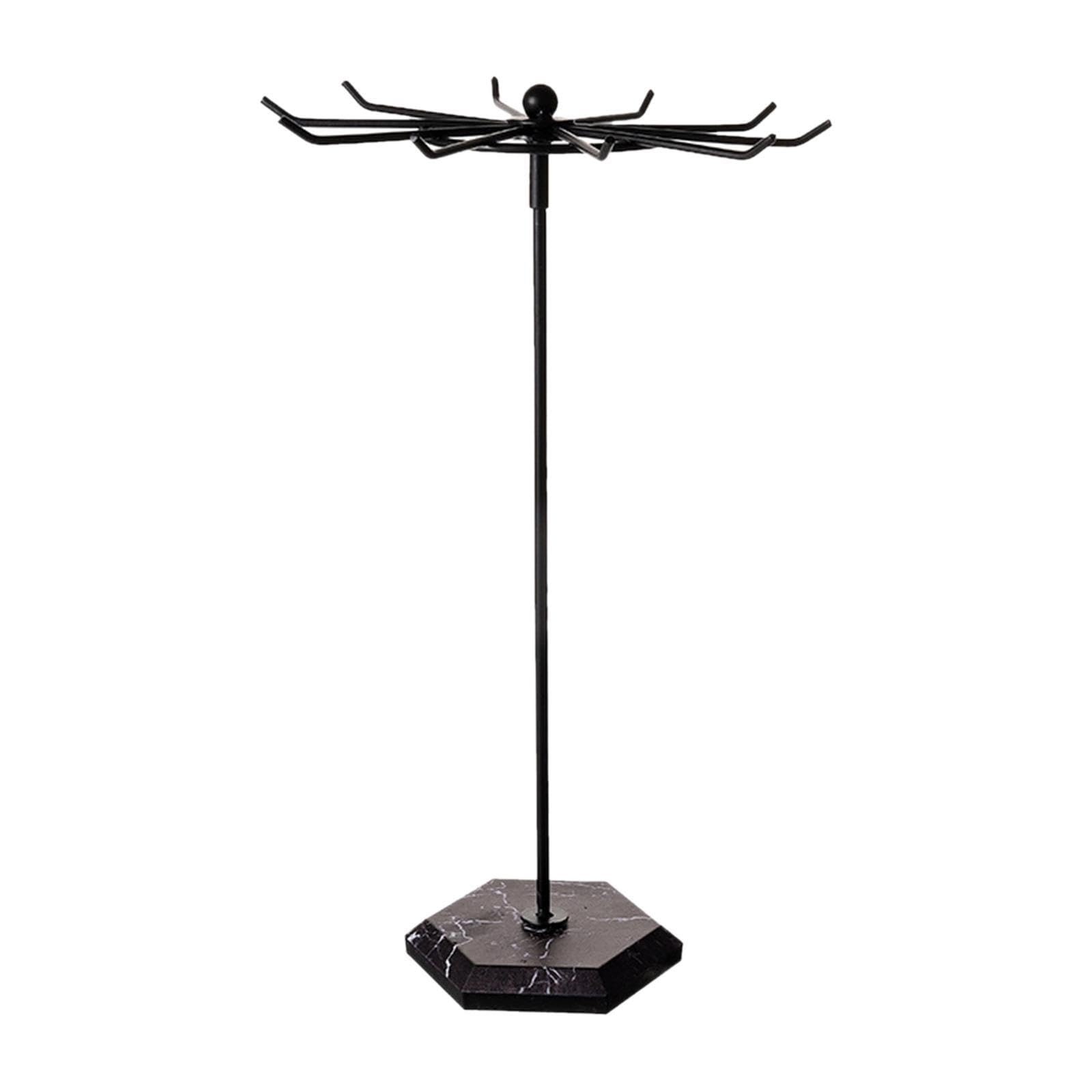 YIXANNX Jewelry Organizer Necklace Decorative Holder Jewelry Display Stand Access Organizer Necklaces Bracelets Necklace Holder Display, Black, 30.5cm