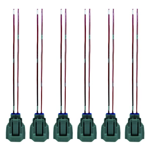 Pack of 6PCS Fuel Injector Connector Plug Harness Pigtail Wire for 06-10 Lexus IS350 06-10 GS450H LS600H GS460 GS350 23250-31030