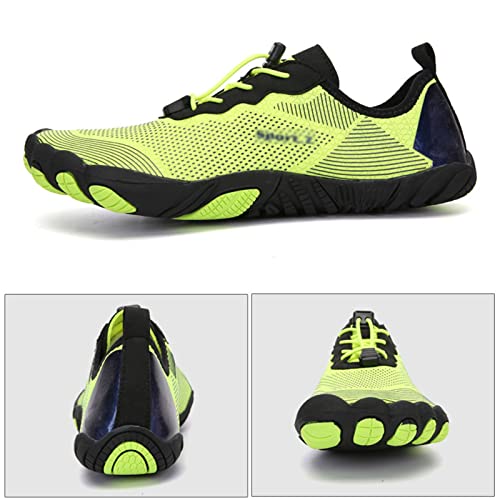 Couple Minimalist Barefoot Shoes, Unisex Water Shoes, Men Women Water Sports Shoes, Beach Sandals, for Gym Swim Snorkeling Surfing Running (Color : Green, Size : 10)2