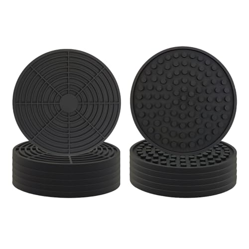 RAYSING �R�[�X�^�[ �V���R�� 12���Z�b�g �f�M�p�b�h ������� �J�b�v�}�b�g �[���a�̊���~�߃J�b�v�R�[�X�^�[ �ϔM �h�� �Ƌ�𑹏������� ���ׂẴJ�b�v�Ƀt�B�b�g ���ʎg�p�\ �ȒP�ɐ􂦂�J�b�v�}�b�g (�ی^)