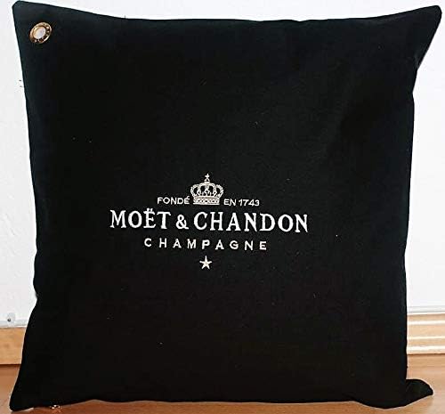 Moet One Black Pillow Cushion Cover LOUNGE Champagne Chandon Ice Imperial Nikki Beach
