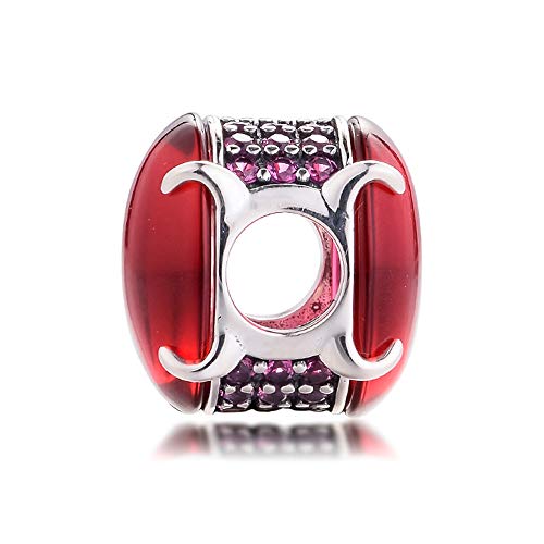 Abalorio de plata 925 ovalado compatible con pulsera Pandora 3