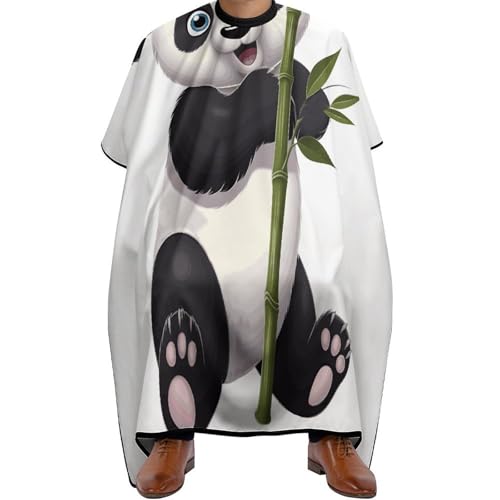 Capa para cortar cabello Naughty Panda para adultos 170x144 cm miniatura 1