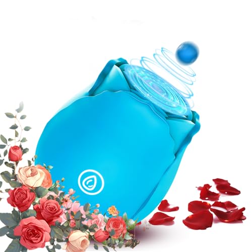 Rose with Tongue Women Viboators Toy Viboatorr, 2025 Rose Vibratoar Suction Vibrateirs Adult Tool for Women Today, Powerful Clitioral Sucker Vibrates Rose Vibratoer, 10 Modes, Blue 58C01204