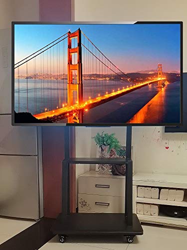 Soporte rodante para TV de 32-65 pulgadas, ajustable, negro miniatura 6