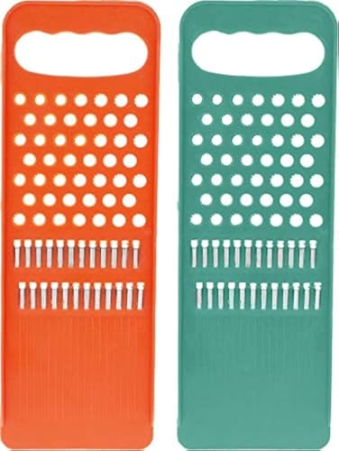 OFXDD Korean Carrot Plastic Grater Handheld - Pack of 2 - Vegetable Food Graters - Vegetables Shredder Carrots Cutter Slicer
