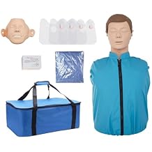 Half Body CPR Training Manikin Adult First Aid Training Medical Nursing Manikin Model Chest Compressions Training Model for Professional Nursing Skills Training Practicing