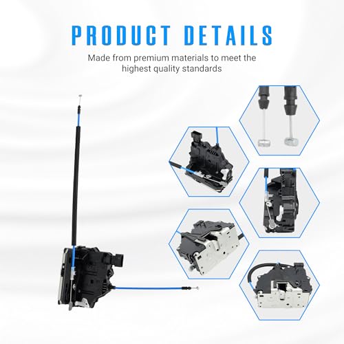 Image of NOVAPARTS Rear Cargo Door Latch Lock Actuator with Cable 68226175AB for 2014-2018 Ram ProMaster 1500 2500 3500 Cargo Van Door Lock 68169399AA 68226175AA 937932 937-932