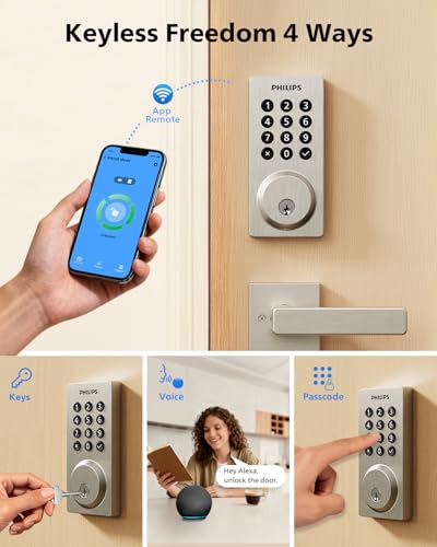 Smart Biometric Front Door Lock with Camera