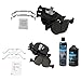 TRQ Front & Rear Brake Pads Brake Chemical Kit Ceramic Compatible with 1995-2001 BMW 740i 740iL 2000-2003 M5 2000-2006 X5