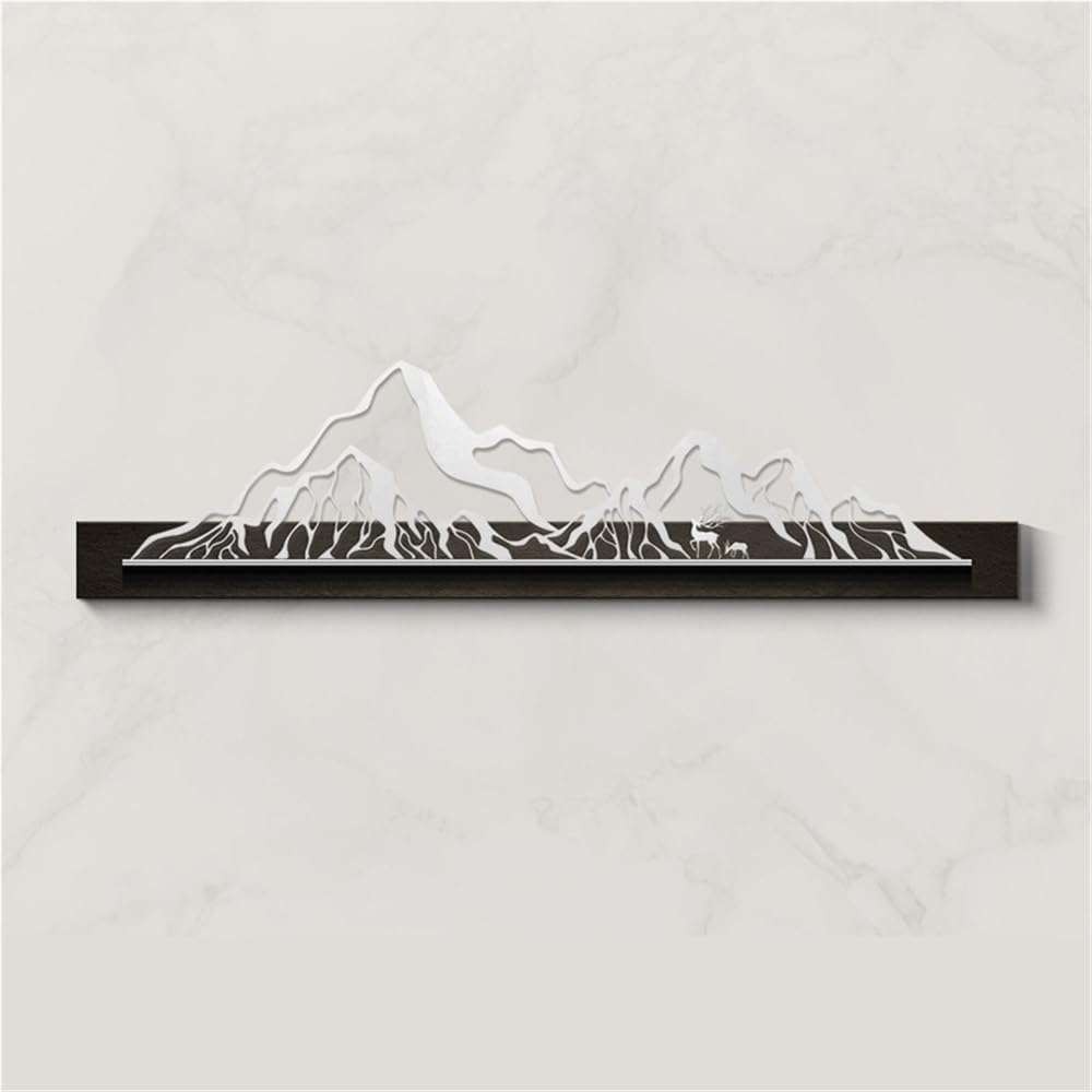 Décoration murale montagne en acrylique pour ambiance zen de chambre et salon moderne