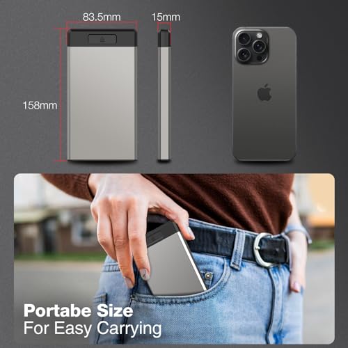 Image of HEIYING Switch Game Card Case for Switch 2 / OLED / Lite Games Cards, Metal Game Storage Holder with 20 Games Card Slots and 20 Micro SD Cards Slots