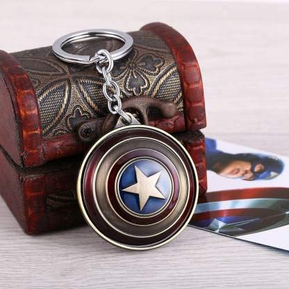 Morningvale Marvel Metal Keychain for Car Bike Men Women Keyrings - Multicolor