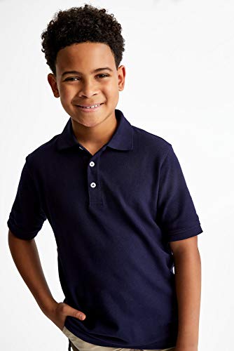 Image of French Toast Big Boys' Short Sleeve Pique Polo
