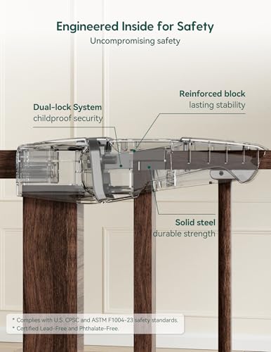 Image of Babelio 26-40 in Pressure Mounted Baby Gate for Stairs, PressGuard Dog Gate