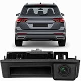 720P HD Car Reverse Camera, Vehicle Backup Camera, Car Rear View Trunk Handle Camera for VW Tiguan Touran Passat Sagitar Lavida Teramont Touareg Sharan Audi A3 S3 Q7 A4L Skosa Superb Octavia