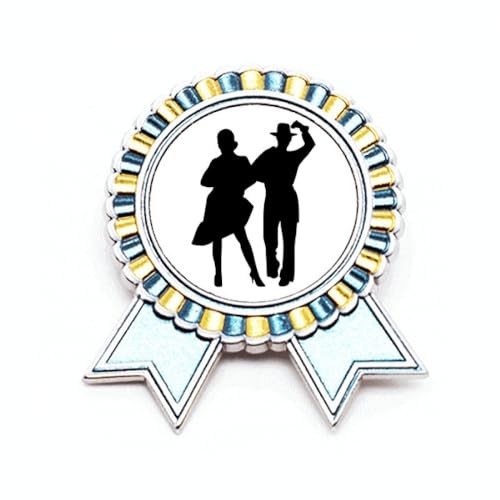 Broche duo de danse sportive pour sublimer vos tenues de gala