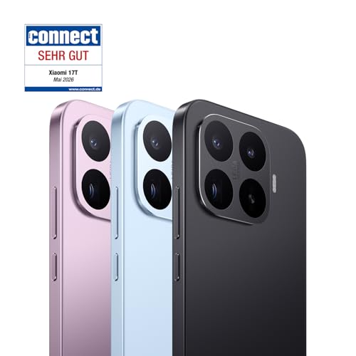 XIAOMI 17T Smartphone 12+256GB, 6500mAh Akku, Leica 5X Telekamera, Schwarz