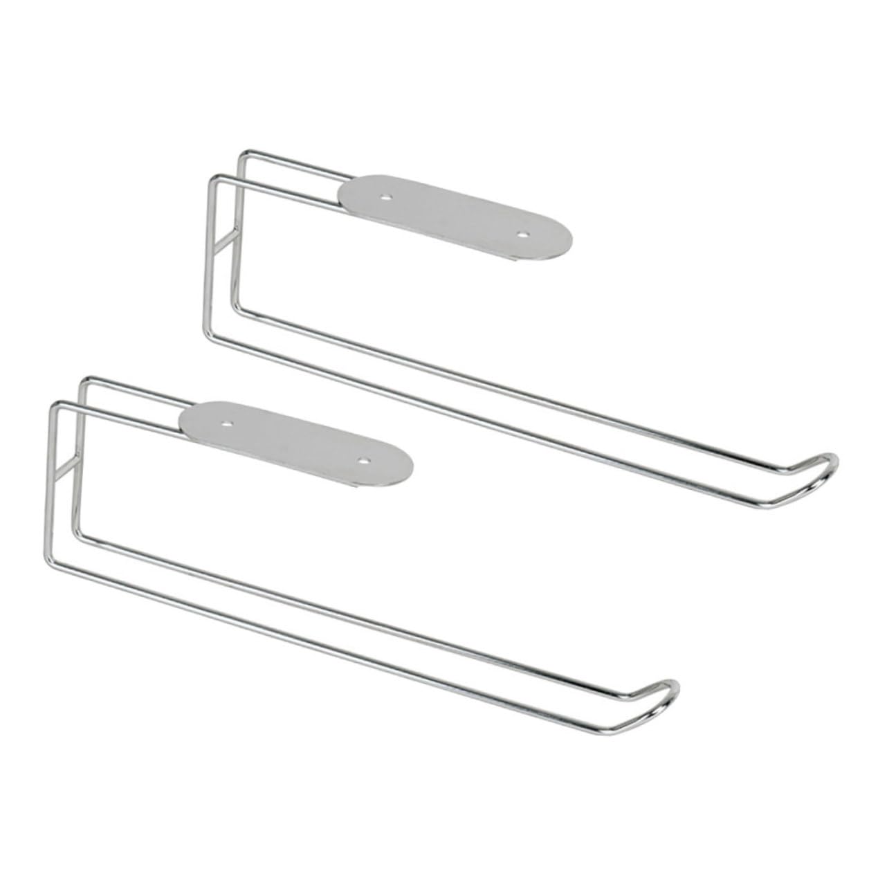 Didiseaon 2pezzi Porta Cucina in Acciaio Resistente Portarotolo Da Cucina Da Parete Porta Rotolo Carta Accessorio Per Carta in Rotolo Igienica Parete
