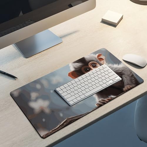 Cute Monkey Desk Pad Large Desk Protector Blotter Mat miniatura 5