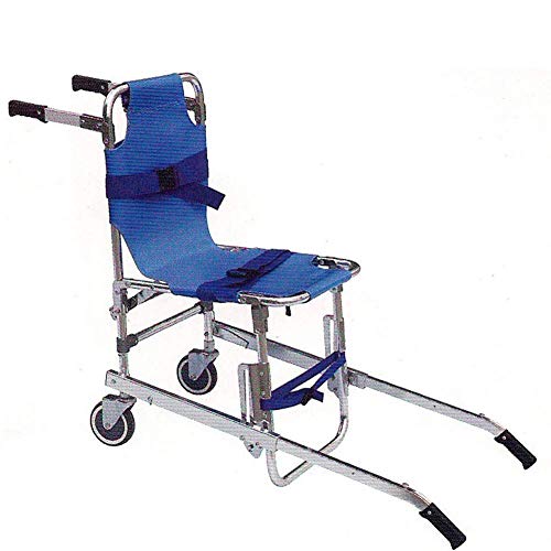 Sillas de ruedas plegables y portátiles, camilla de escalera, silla elevadora para escaleras, silla elevadora de evacuación para bomberos y ambulancias con hebillas de liberación rápida para personas