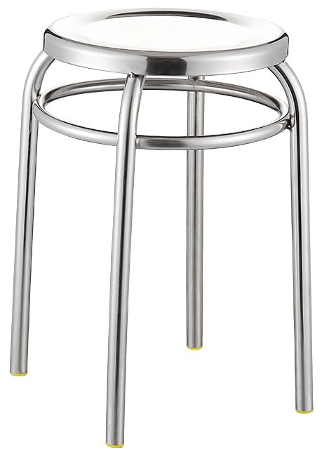 Amazon.co.jp: TAKEYステンレス製ラウンドスツール、背もたれなし