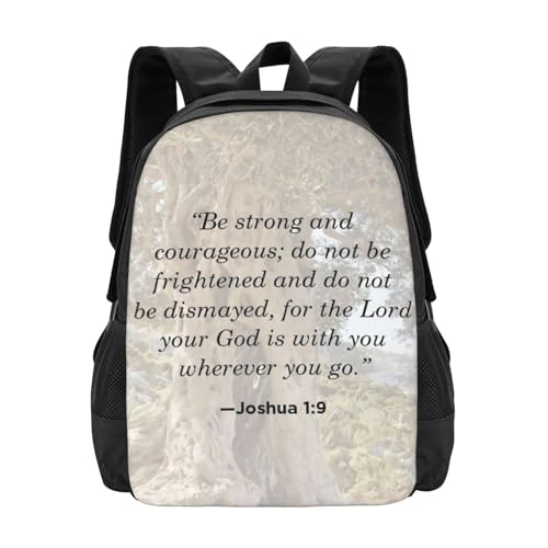 Joshua 1 ：9 Lightweight Packable Backpack Travel Casual Large Capacity Daypack Foldable Backpack For Men Women