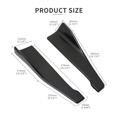 Faldón lateral universal de coche de 48cm compatible con VW Golf 6 5 6