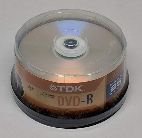 TDK Systems 25PK DVD-R 4.7GB 8X-Spindle (DVD-R47DBCB25)
