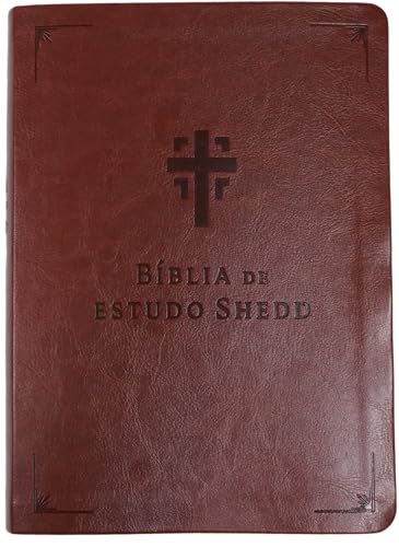 Bíblia de estudo Shedd – couro sintético marrom