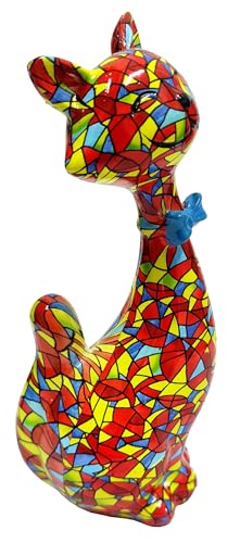 Purpledip Figura de resina Cool Cat: estatua decorativa funky coleccionable (12011)