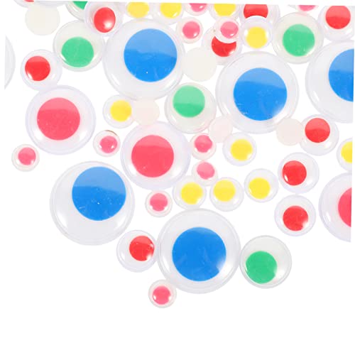 TEHAUX 200pcs Adhesive Eyeball Stickers DIY Doll Eyes for Crafts Fun and Creative Decor for Boys and Girls Party Games